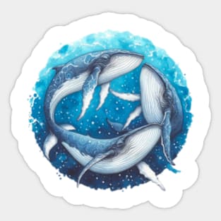 Blue whale Sticker